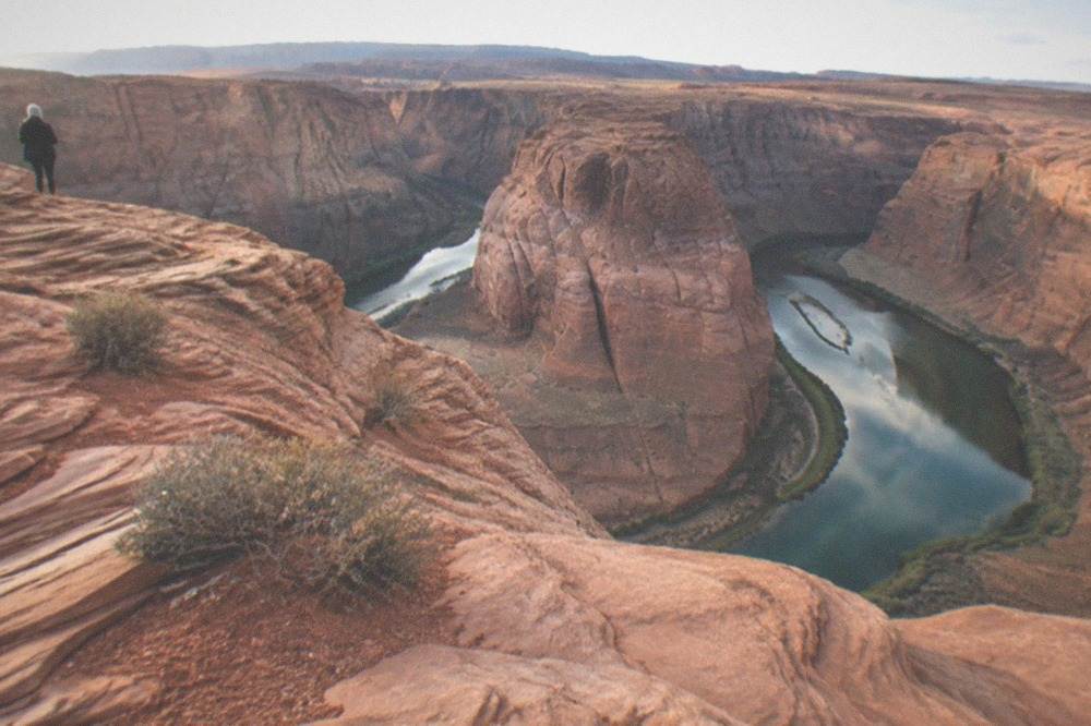 A wide desert overlook above a sweeping bend of the Colorado River